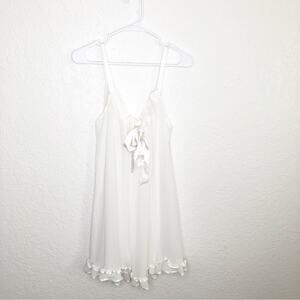 In Bloom white sheer nightgown size Large NWOT